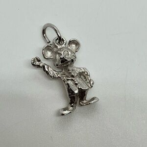 Vtg 925 Sterling Silver Mickey Mouse Charm / Pendant